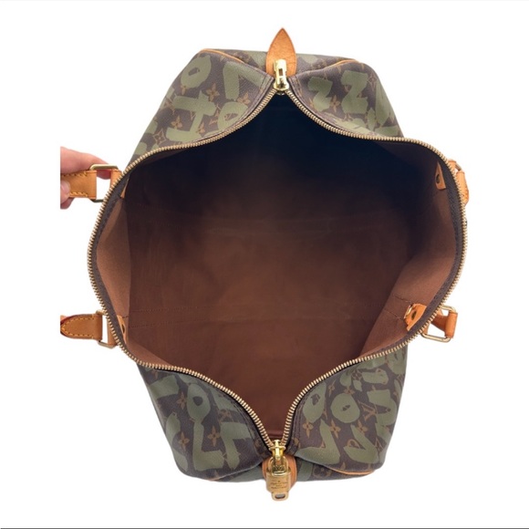 LOUIS VUITTON
STEPHEN SPROUSE GREEN MONOGRAM
GRAFFITI KEEPALL 50 with Strap - Picture 7 of 9